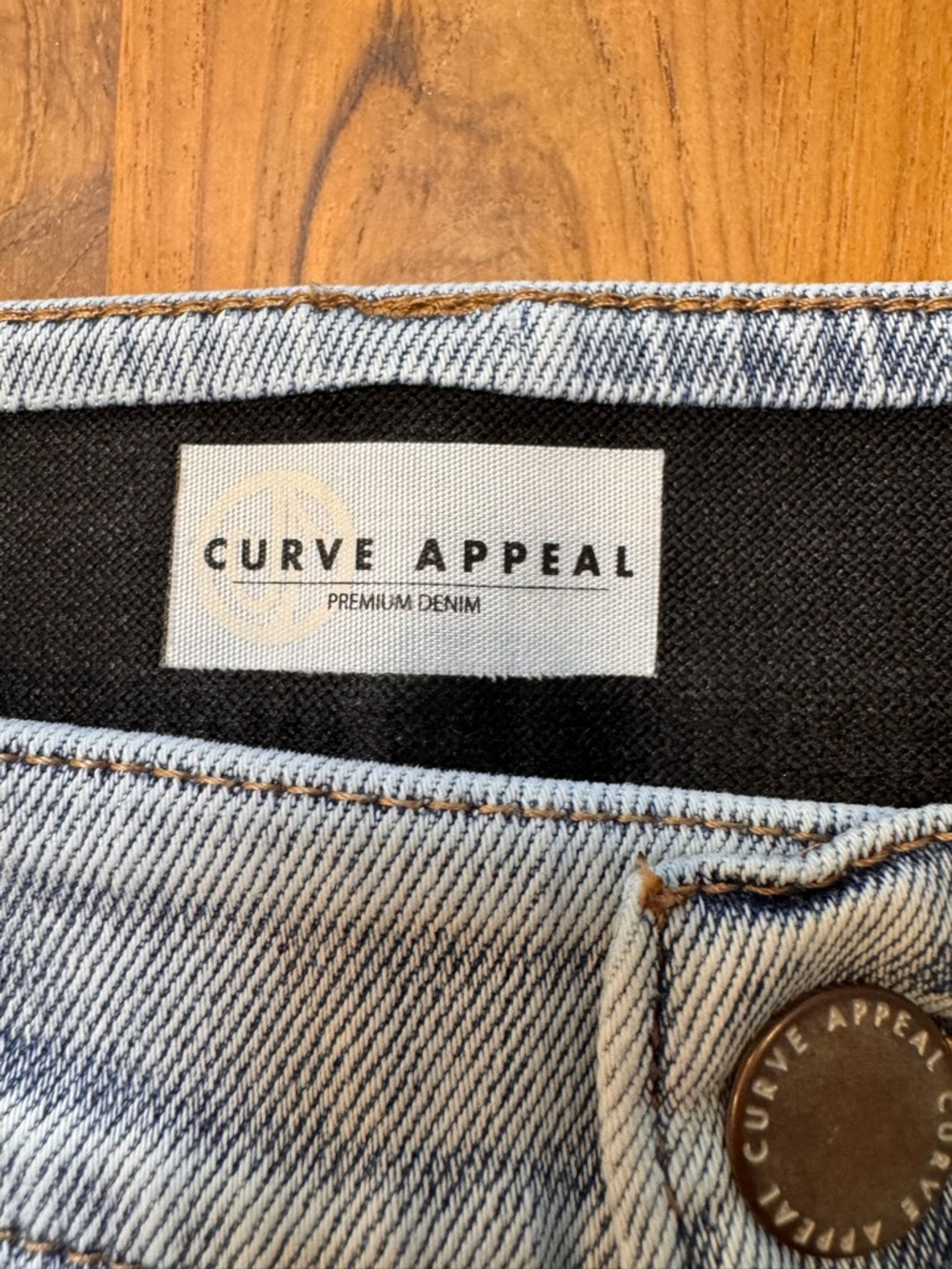 Curve Appeal Jeans Women’s 30 Heritage Luxe Rae High Rise Straight Stretch - Picture 7 of 13
